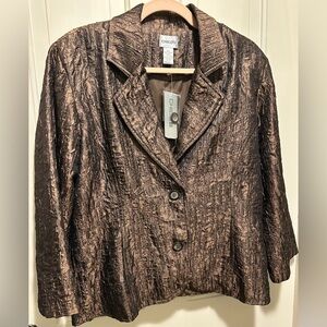 SOLD!!!!!!!!! Chico's Crinkle Shimmer Blazer